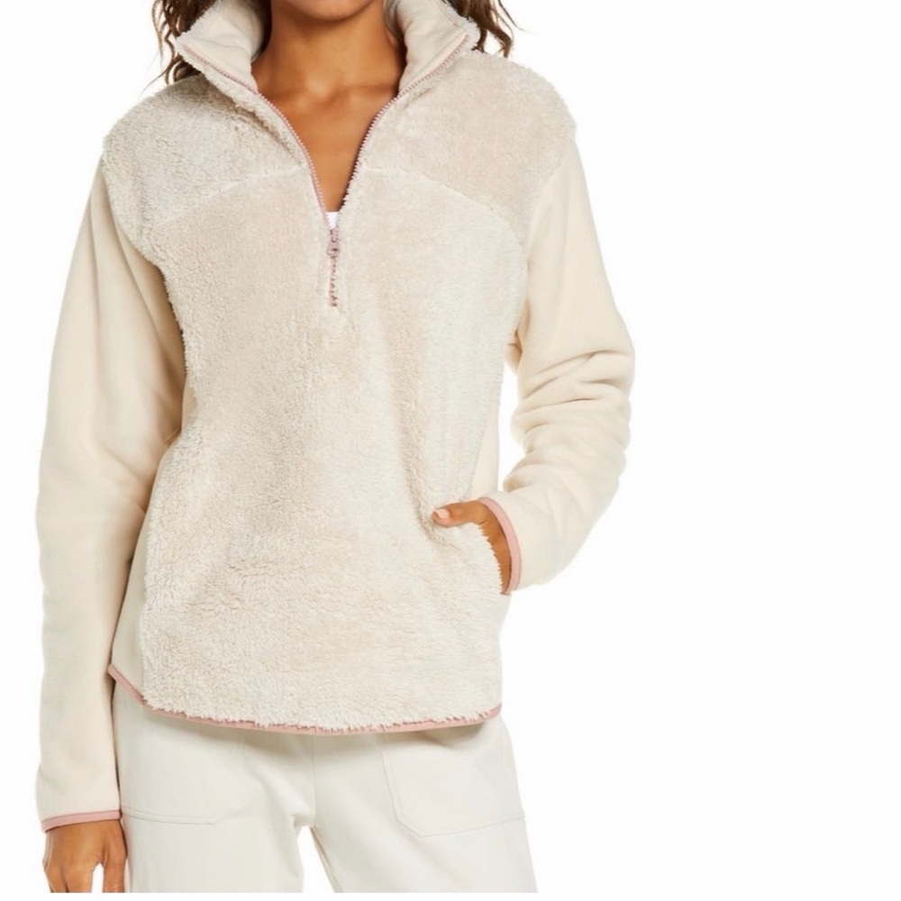 Zella Cream Fleece Sweatshirt